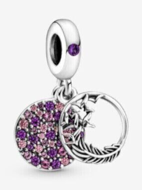 Pandora Pav?? Feather Dangle Charm